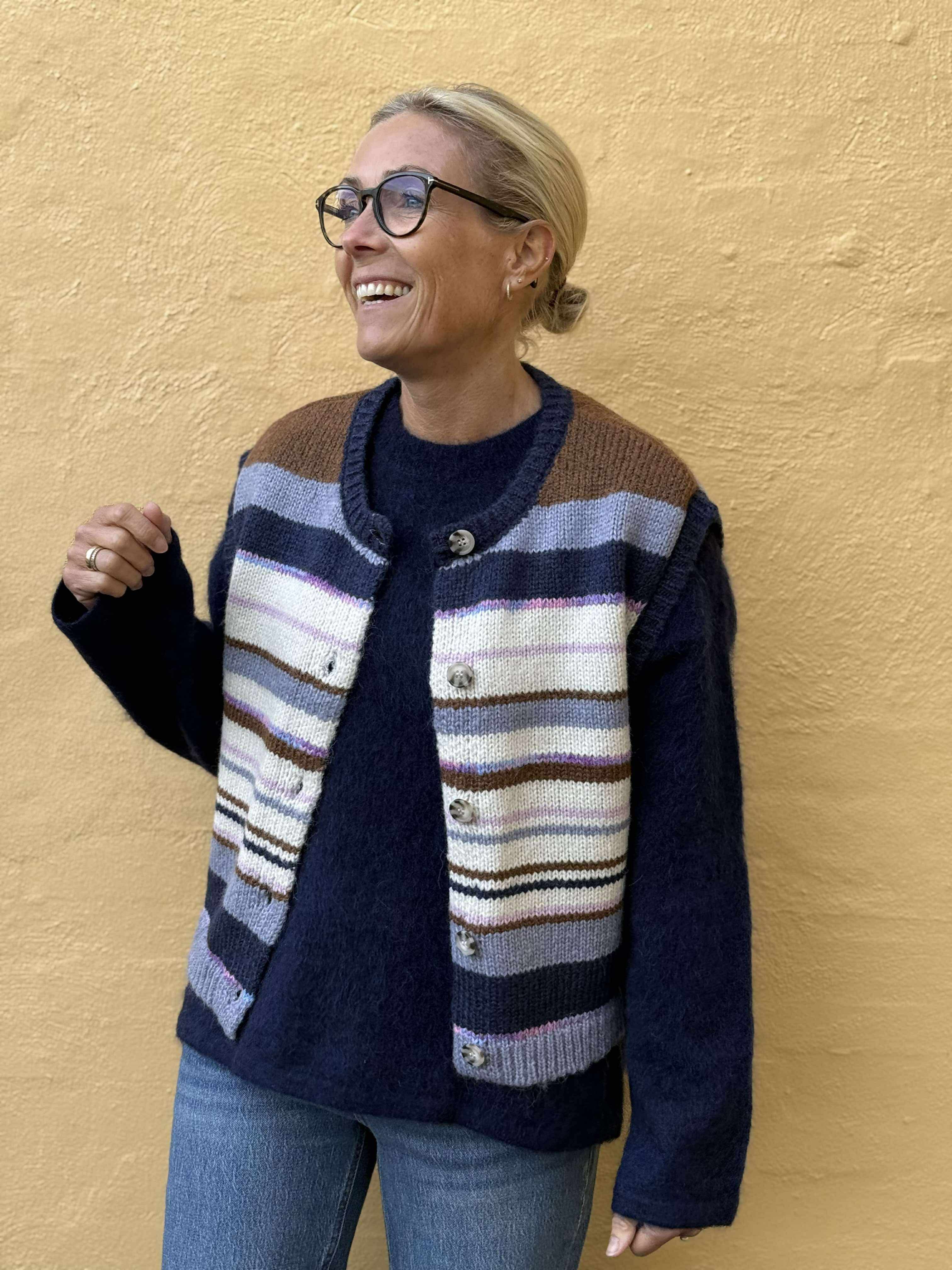 PCRYE Knit Waistcoat - Downtown Brown